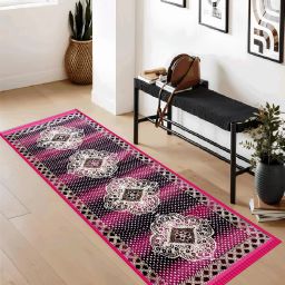 Pink, Black Acrylic Runner-21