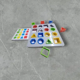 dorytoys Montessori Square Grey Puzzle Shape Sorting Toy for Preschool Learning-picture-40