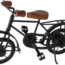 Beautiful stylish iron cycle with chain and movement showpiece for multiple place decoration. Decorative Showpiece-28 cm-20
