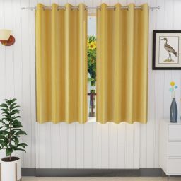 152 cm (5 ft) Polyester Semi Transparent Window Curtain (Pack Of 2)-image-4