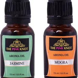Jasmine & Mogra set of two aromatic fragrant diffuser oil (15ml each) Aroma Oil-image-1