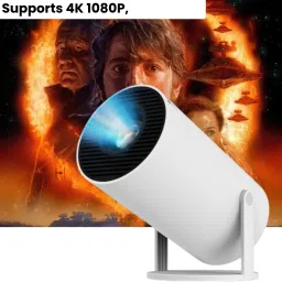 SACRO Smart Projector for Home 4K Support Rotabable Design withApp Netflix,YouTubeZ406 (4500 lm / 1 Speaker / Wireless / Remote Controller) Portable Projector-16