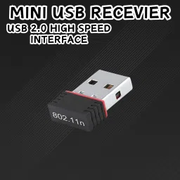 GUGGU (Wi-Fi Receiver) with Multi-Device Connectivity For All Pc System and LaptopH38 USB Adapter-24