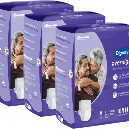 Overnight Pull Up Adult Diapers, Medium-Large, Waist Size 24" - 53", 10 Pcs/Pack (Pack of 3) 30 pcs Adult Diapers - M - L-picture-12