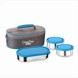 Steel Lunch Box / Tiffin Box Containers 280ml, 3 Containers Lunch Box-28