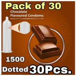 30 pcs. chocolate flavoured dotted condom combo Condom-image-67