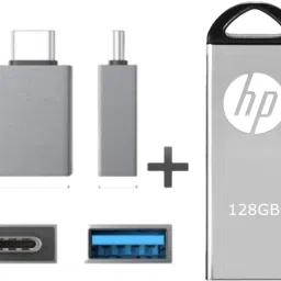 HP V220w 1 OTG METAL 128 GB Pen Drive Compatible with Laptop, Mobile, Netbook, Tablet, Television, Gaming Console, Desktop Computer, Audio Player USB 2.0 Metal Case-image-45