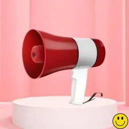 Handheld Megaphone with Siren, Microphone & Rechargeable for Outdoor EventsB470 Megaphone Portable Megaphone Siren Loudspeaker Function &Long Battery BackupW470 Outdoor PA System-28