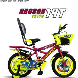 HROBOX 14T SKYPE WITH EVA TYRE2.80, GREEN FOR KIDS 2-4 YEARS , 85% ASSEMBLED 14 T (inch) Road Cycle-image-51