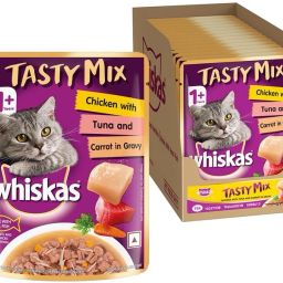 Tasty Mix Chicken, Tuna 0.98 kg (14x0.07 kg) Wet Adult Cat Food-image-64