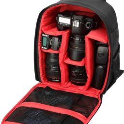 hi guys Shoulder Backpack to Carry DSLR SLR Lens Camera Bag (Blue, Black) Camera BagCamera Bag-23