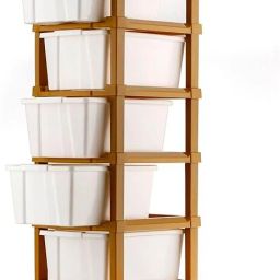 7XL Plastic Desk Organizer Modular Drawer Storage Free Standing Chest of Drawerl Jewellery Vanity Box-image-14