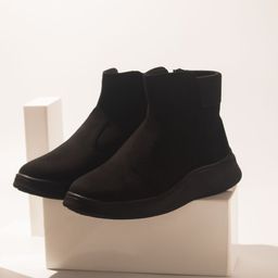 inc.5 Women Black Chelsea Boots Boots For Women-picture-24
