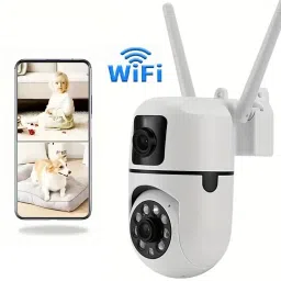 OSQD CCTV Dual Lens WiFi Camera | 8MP | Full HD | 2-Way Audio | PTZ Rotate Security Camera-picture-19