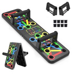 generic TWINZFIT Pushup Board, 15 in 1 Push Up Stand, Multi-Function Flex Board for Chest, Triceps, Shoulder, Back Muscles, Home Workout Gym Equipment, Multicolour And Hand Gripper 5-100kg Combo image 2