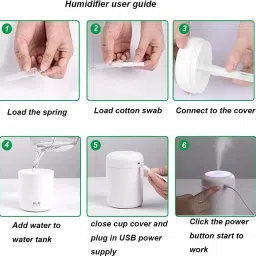 triangle ant ™Mini Humidifier, Essential Oil Diffuser, Aroma Essential USB Personal Desktop Diffuser image 4