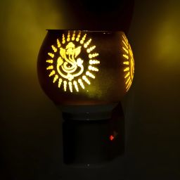 LED Kapoordani/Aroma Oil Diffuser With On Off Switch For Burner & Night Bulb Glass Incense Holder-image-80