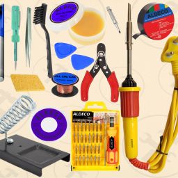 Soldring Iron Kit (Pack of 16) with 32in1 Screw Driver Set and Additional Tools 25 W Simple-41