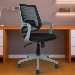 Mono Mesh Mid Back Ergonomic Mesh Office Arm Chair-image-37