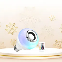 Clairbell Bluetooth Music Bulb Speaker With Remote Control Change Disco light for HomeQ218 Smart Bulb-image-89