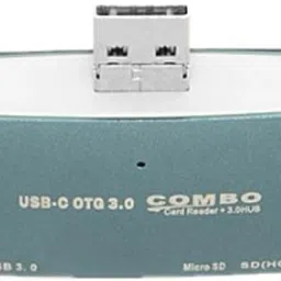 play run Combo 3 in 1 - USB 3.1 Type C Hub Pretty Handy Micro USB OTG Adapter with LED USB C Hub USB SD TF Micro Extender Card Smart Card Reader Card Reader Card Reader-3