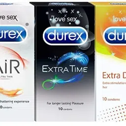 Condom pack of 3(10*3Air,Dot,Time) Condom-image-10