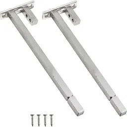F-Bk-001 acrylic, Mdf bord, Matt Finish, (Pack of 2) Shelf Bracket-43