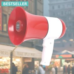 Handheld (Megaphone with Recorder) (Bhopu Talk Record Play) & Siren MusicOI222 Handheld (Megaphone with Recorder) Siren Music Loud Speaker for AnnouncingOI222 Outdoor, Indoor PA System-image-109