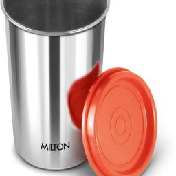 Stainless Steel Tumbler with Lid, 1 Piece, Assorted (Lid Color May Vary) Glass Set Water/Juice Glass-image-9