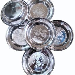 stainless steel halwa plate/small dishes Half Plate-image-91