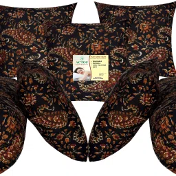 5 Cushion and 2 Microfibre Floral Bolster Pack of 7-image-94