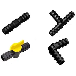 pmw 16MM Elbow, Straight, Tap & Tee Connectors - 40 pcs Drip Irrigation Kit-picture-30