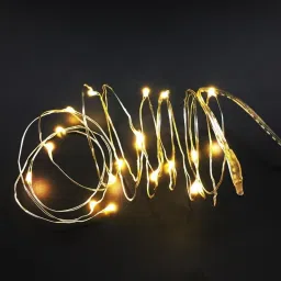meneon 20 LEDs 2.01 m Gold Steady String Rice Lights image 2