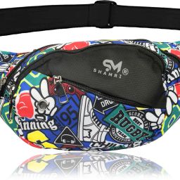 SHAMRIZ Waist Pack Bag,Chest Shoulder Fanny Pouch with 4-Zipper Pockets, Adjustable Belt Waist Pack Bag-image-60
