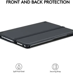 Logitech Universal Folio (7th, 8th & 9th Gen) Precision trackpad, Smart Connector Tech Bluetooth Handheld Tablet Keyboard Compatible with Desktop, Laptop, Mac Universal Folio (7th, 8th & 9th Gen) Precision trackpad, Smart Connector Tech image 3