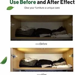 TechBlaze Wardrobe Cabinet Hinge LED Motion Sensor Lights, Set of 10 Almirah Lights Cupboard LED Hinge Lights Door Hinge Lighting Night Lights (Warm White, 0.25 W) Set of 10 Lights with Batteries Smart Bulb image 4