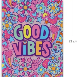 articious Good Vibes A5 Diary Ruled 96 Pages image 3