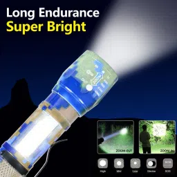 ecosky ZOOM COB LIGHT TORCH PORTABLE USB RECHARGEABLE FLASHLIGHT WITH 3 MODES Torch image 4