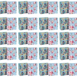 Access To Quality Multicolor Flowers Designs Promotional Gift/Goodies Paper Bags Pack of 20 Grocery Bags-37