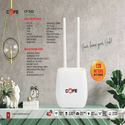 COFE CF-502 4G Router 2.4 GHz 300 Mbps Wifi Speed Single Band Internal & External Antenna Both (Ethernet and ADSL) image 4