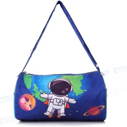 13 L Hand Duffel Bag - Space Theme Printed Duffel Bag/Picnic Bag For Kids | Birthday Return Gift | - Blue - Regular Capacity-image-34