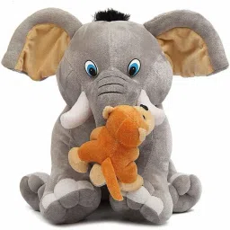 Monkey Elephant Soft Toys, Baby Toys, Kids Toy, Soft Toy, Toy for Girl,- 32 cm-19