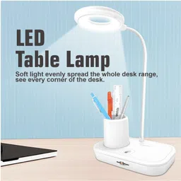 pick ur needs 3 Mode LED Rechargeable Touch Control Table Desk Lamp - Pen & Mobile Stand 6 hrs Study Lamp-picture-43