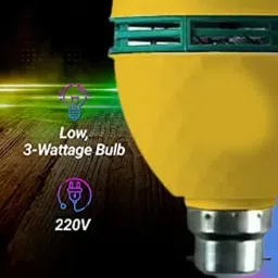 beertech 360 Degree Rotating LED RGB Color Rotating Bulb for Indoor & Outdoor Party Single Disco Ball image 2