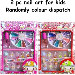 Nail Art Set of 2 Different Color Attractive Baby Nail Art for girls-image-77