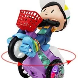 mega star Bump & Go Toy with Flashing Lights Music Sound try-0q Tricycle image 3