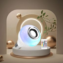 Clairbell Bluetooth Music Bulb Speaker With Remote Control Change Disco light for HomeQ37 Smart Bulb-image-88