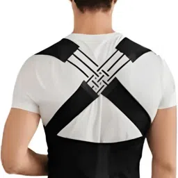 Adjustable Posture Corrector Back Support Belt, Cross-Design Shoulder Brace Posture Corrector-10
