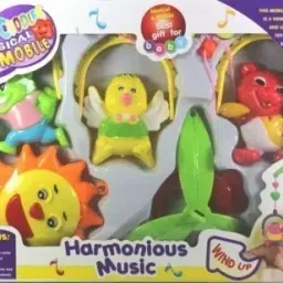 Cuddle Cot Cradle Musical Rattle 6 Pc Set Rattle (Multicolor) Rattle-22