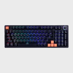 Verity Unifire 96 Bluetooth Handheld Multi-device Keyboard Compatible with Desktop, Laptop, Mac , with gaming mode ,stand support,multimedia_keys,Verity Unifire 96-21